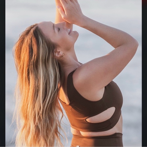 BUNDLE of THREE (3) Mika Yoga Wear Sport or Swim Side Cutout “Tessa” Bra Tops - Picture 7 of 14